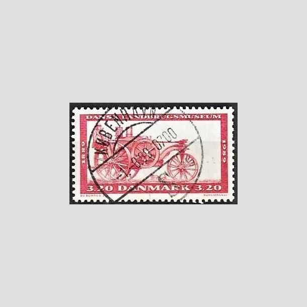 FRIMRKER DANMARK | 1989 - AFA 942 - Dansk Landbrugsmuseum 100 r - 3,20 Kr. rdbrun - Pragt Stemplet