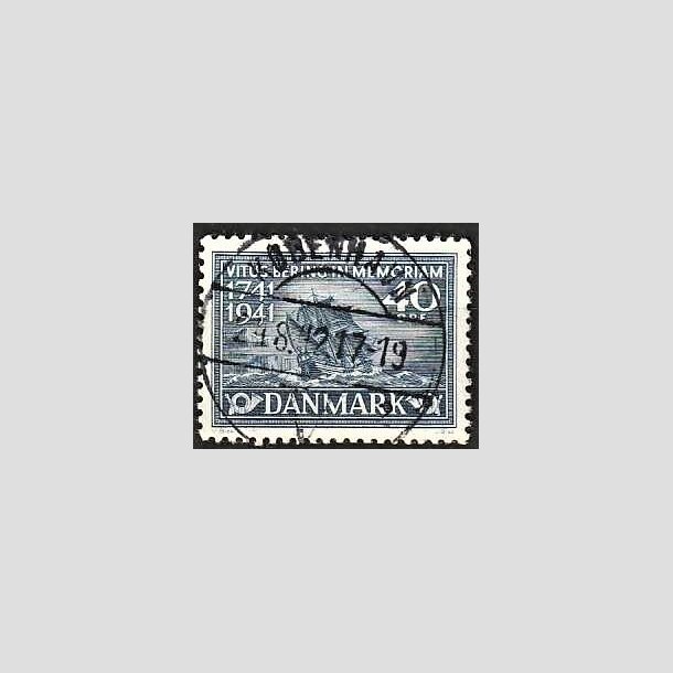 FRIMRKER DANMARK | 1941 - AFA 272 - Vitus Bering 40 re bl - Lux Stemplet