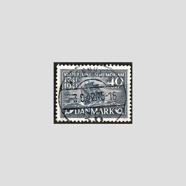 FRIMRKER DANMARK | 1941 - AFA 272 - Vitus Bering 40 re bl - Lux Stemplet