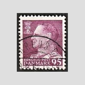 FRIMRKER DANMARK | 1963 - AFA 419 - Fr. IX 95 re mrkrdlilla - Lux Stemplet