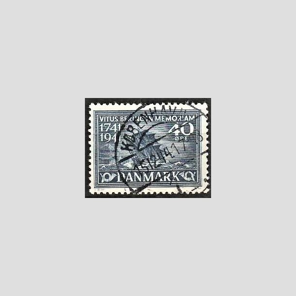 FRIMRKER DANMARK | 1941 - AFA 272 - Vitus Bering 40 re bl - Lux Stemplet
