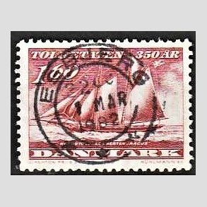 FRIM�RKER DANMARK | 1982 - AFA 744 - Toldetaten 350 �r - 1,60 Kr. r�d - Pragt Stemplet