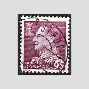 FRIMRKER DANMARK | 1963 - AFA 419 - Fr. IX 95 re mrkrdlilla - Lux Stemplet