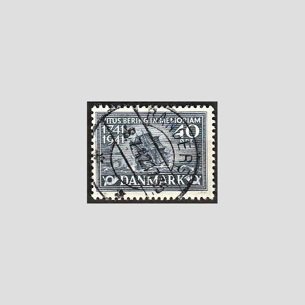 FRIMRKER DANMARK | 1941 - AFA 272 - Vitus Bering 40 re bl - Lux Stemplet