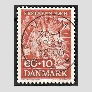 FRIMRKER DANMARK | 1967 - AFA 467 - Frelsens Hr - 60 + 10 re brunrd - Pragt Stemplet