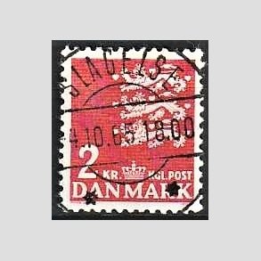 FRIMRKER DANMARK | 1946-47 - AFA 294 - Rigsvben 2 Kr. rd - Lux Stemplet Slagelse