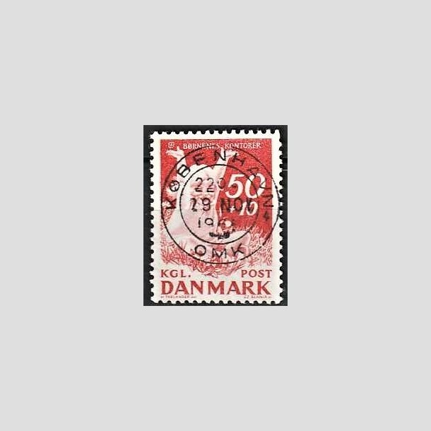 FRIMRKER DANMARK | 1965 - AFA 439F - Brnenes Kontor - 50 + 10 re rd - Pragt Stemplet