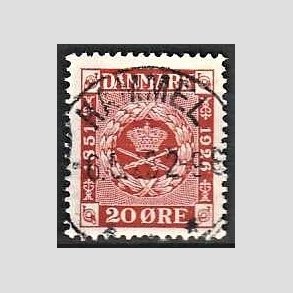 FRIM�RKER DANMARK | 1926 - AFA 155 - Frim�rkets 75 �rs jubil�um 20 �re r�d - Lux Stemplet