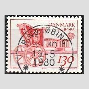 FRIM�RKER DANMARK | 1979 - AFA 682 - Europam�rker - 1,30 Kr. r�d - Pragt Stemplet