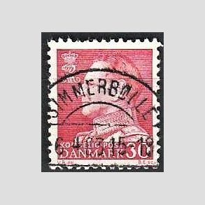 FRIMRKER DANMARK | 1961-62 - AFA 394 - Fr. IX 30 re rd - Lux Stemplet