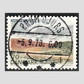 FRIM�RKER DANMARK | 1978 - AFA 660 - Midtjylland - 70 �re flerfarvet - Pragt Stemplet