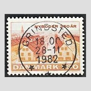 FRIM�RKER DANMARK | 1981 - AFA 726 - Nyboder 350 �r - 1,60 Kr. flerfarvet - Pragt Stemplet