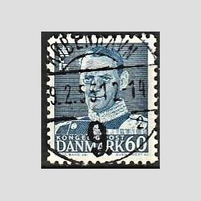FRIMRKER DANMARK | 1952-53 - AFA 339 - Fr. IX 60 re mrkbl - Lux Stemplet Kbenhavn