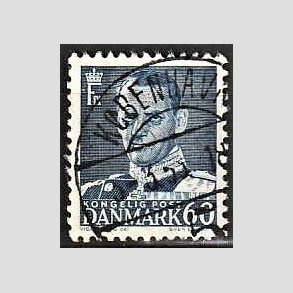 FRIMRKER DANMARK | 1952-53 - AFA 339 - Fr. IX 60 re mrkbl - Lux Stemplet