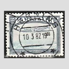 FRIM�RKER DANMARK | 1981 - AFA 740 - Flyvning - 2,30 Kr. sortbl�/bl� - Lux Stemplet Herning