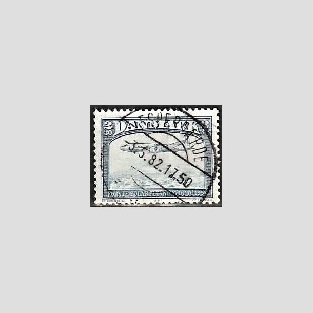 FRIMRKER DANMARK | 1981 - AFA 740 - Flyvning - 2,30 Kr. sortbl/bl - Lux Stemplet