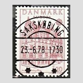 FRIM�RKER DANMARK | 1978 - AFA 658 - Europam�rker - 1,20 Kr. r�d - Pragt Stemplet