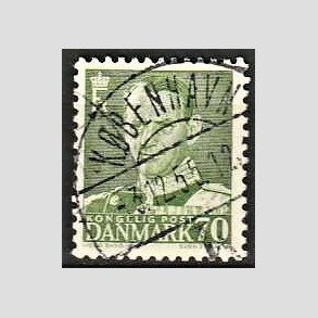 FRIMRKER DANMARK | 1950 - AFA 324 - Fr. IX 70 re mrkgrn - Lux Stemplet