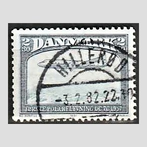 FRIM�RKER DANMARK | 1981 - AFA 740 - Flyvning - 2,30 Kr. sortbl�/bl� - Lux Stemplet