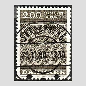 FRIM�RKER DANMARK | 1980 - AFA 713 - S�nderjyske kniplinger - 2,00 Kr. gr�brun - Pragt Stemplet