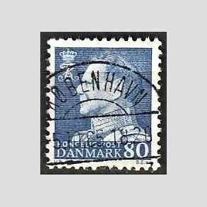 FRIMRKER DANMARK | 1965 - AFA 433 - Fr. IX 80 re bl - Pragt Stemplet