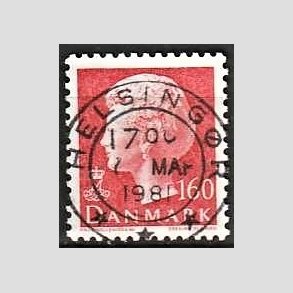 FRIMRKER DANMARK | 1981 - AFA 715 - Dronning Margrethe - 160 re rd - Pragt Stemplet