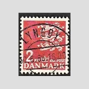 FRIMRKER DANMARK | 1946-47 - AFA 294 - Rigsvben 2 Kr. rd - Lux Stemplet