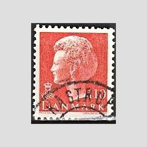 FRIMRKER DANMARK | 1978 - AFA 653 - Dronning Margrethe - 110 re orange - Pragt Stemplet