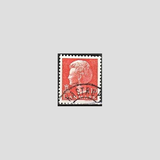 FRIMRKER DANMARK | 1978 - AFA 653 - Dronning Margrethe - 110 re orange - Pragt Stemplet