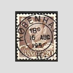 FRIMRKER DANMARK | 1950 - AFA 320 - Fr. IX 20 re brun - Lux Stemplet