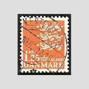 FRIMRKER DANMARK | 1962 - AFA 404 - Rigsvben 1,25 Kr. orange - Lux Stemplet