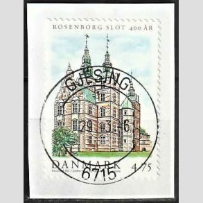 FRIM�RKER DANMARK | 2006 - AFA 1463 - Roseborg Slot 400 �r. - 4,75 Kr. Rosenborg slot p� klip - Pragt Stemplet