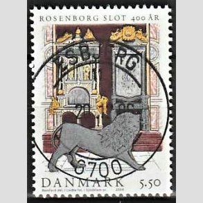 FRIM�RKER DANMARK | 2006 - AFA 1464 - Roseborg Slot 400 �r. - 5,50 Kr. Tronstol og s�lvl�ver - Pragt Stemplet