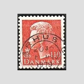 FRIMRKER DANMARK | 1978 - AFA 653 - Dronning Margrethe - 110 re orange - Pragt Stemplet