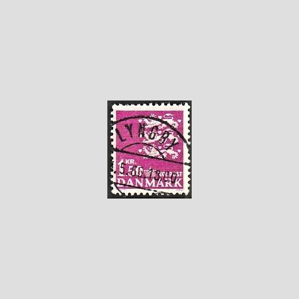 FRIMRKER DANMARK | 1962 - AFA 405 - Rigsvben 1,50 Kr. rdlilla - Pragt Stemplet