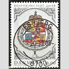 FRIM�RKER DANMARK | 2006 - AFA 1465 - Roseborg Slot 400 �r. - 13,00 Kr. Rigsv�bnet - Pragt Stemplet
