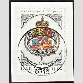 FRIM�RKER DANMARK | 2006 - AFA 1465 - Roseborg Slot 400 �r. - 13,00 Kr. Rigsv�bnet p� klip - Pragt Stemplet