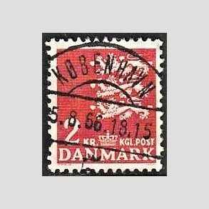 FRIMRKER DANMARK | 1946-47 - AFA 294 - Rigsvben 2 Kr. rd - Lux Stemplet