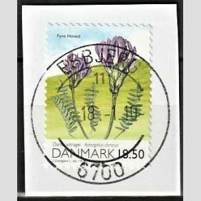 FRIMRKER DANMARK | 2010 - AFA 1603 - Danmarks natur - 18,50 Kr. flerfarvet p klip - Pragt Stemplet