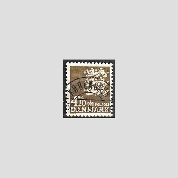FRIMRKER DANMARK | 1970 - AFA 502 - Rigsvben 4,10 Kr. olivenbrun - Lux Stemplet