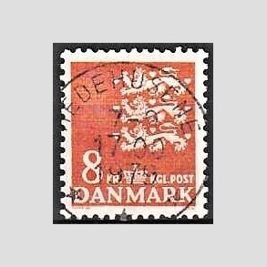 FRIMRKER DANMARK | 1979 - AFA 681 - Rigsvben 8 Kr. orange - Pragt Stemplet