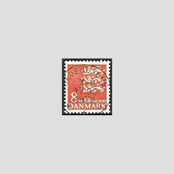FRIMRKER DANMARK | 1979 - AFA 681 - Rigsvben 8 Kr. orange - Pragt Stemplet