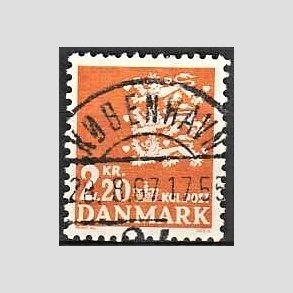 FRIMRKER DANMARK | 1967 - AFA 464F - Rigsvben 2,20 Kr. orange - Lux Stemplet