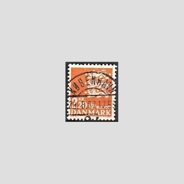 FRIMRKER DANMARK | 1967 - AFA 464F - Rigsvben 2,20 Kr. orange - Lux Stemplet