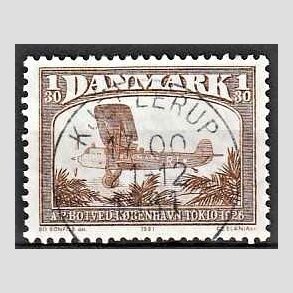 FRIM�RKER DANMARK | 1981 - AFA 738 - Flyvning - 1,30 Kr. brun - Pragt Stemplet Kjellerup