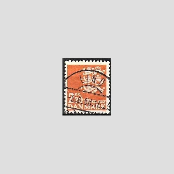 FRIMRKER DANMARK | 1967 - AFA 464F - Rigsvben 2,20 Kr. orange - Lux Stemplet