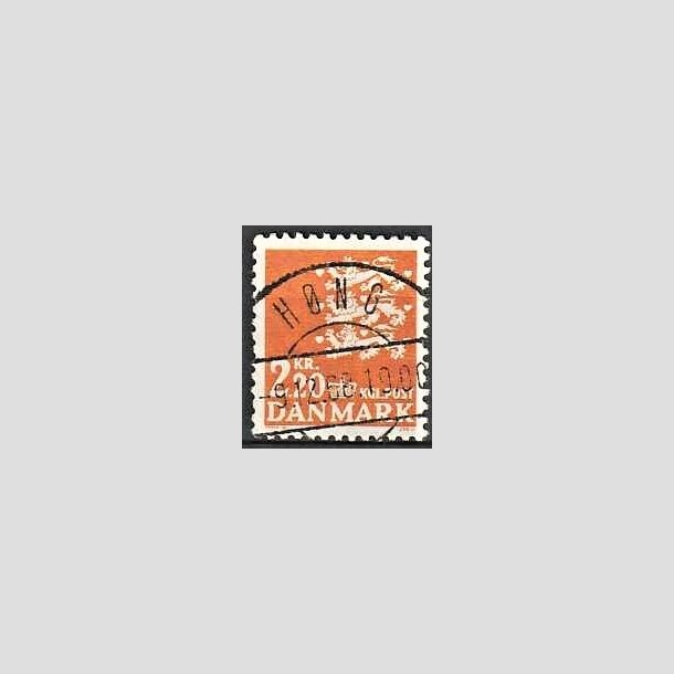 FRIMRKER DANMARK | 1967 - AFA 464F - Rigsvben 2,20 Kr. orange - Lux Stemplet