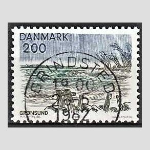 FRIM�RKER DANMARK | 1981 - AFA 733 - Sj�lland og �er - 200 �re flerfarvet - Pragt Stemplet