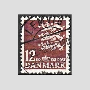 FRIMRKER DANMARK | 1981 - AFA 724 - Rigsvben 12 Kr. rdbrun - Lux Stemplet