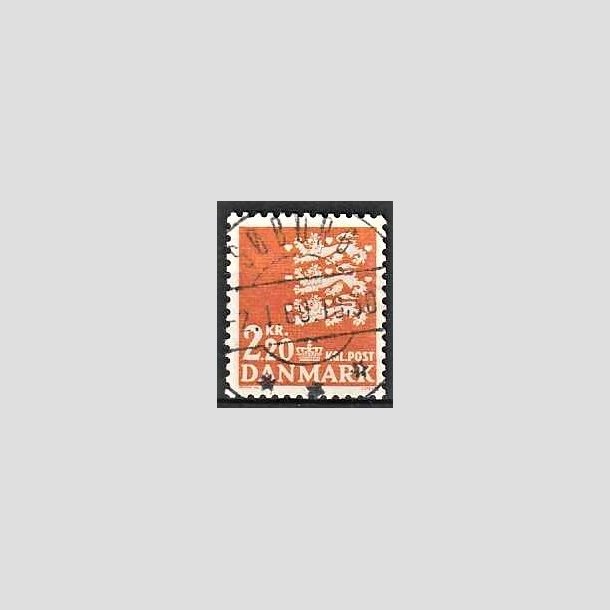 FRIMRKER DANMARK | 1967 - AFA 464F - Rigsvben 2,20 Kr. orange - Lux Stemplet